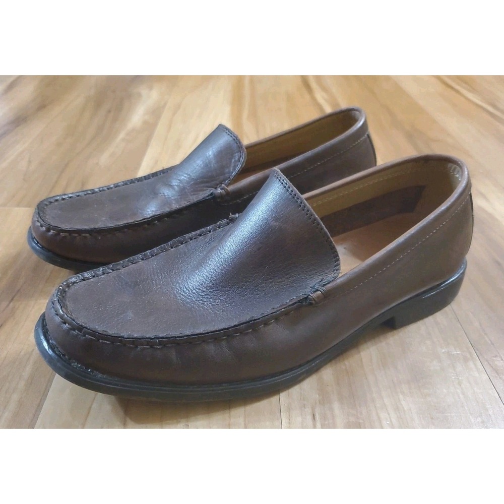 BASS Gel Tech Loafers Mens Size 9 M Dark Brown Moc Toe